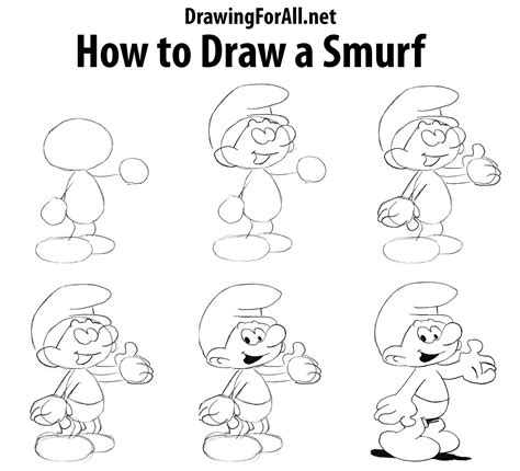 How To Draw The Smurfs: 20 Useful Tutorials .